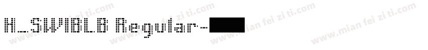H_SWIBLB Regular字体转换